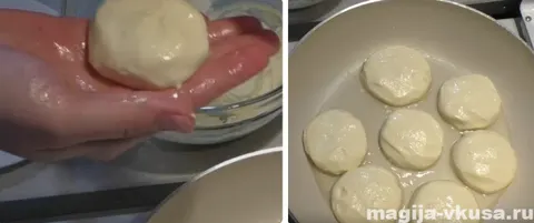 Как приготовить соленые сырники с грибами и луком