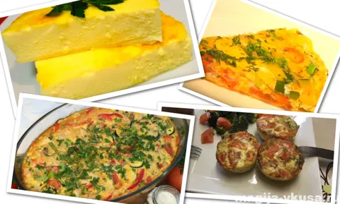 Омлет в духовке, как в детском саду — 4 вкусных рецепта
