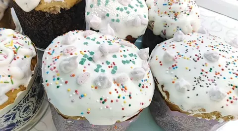 Белковая глазурь для куличей которая не осыпается, не крошится и не липнет