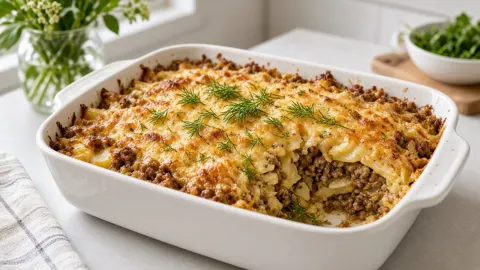Картошка с фаршем в духовке: пошаговый рецепт под сыром