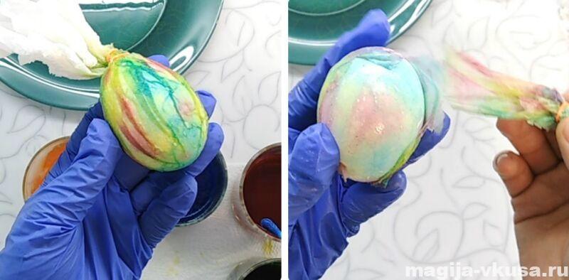  как красиво покрасить яйца на пасху